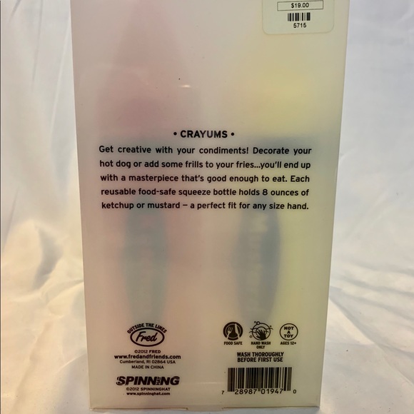 Condiments crayon containers (box of 2) - Picture 2 of 2